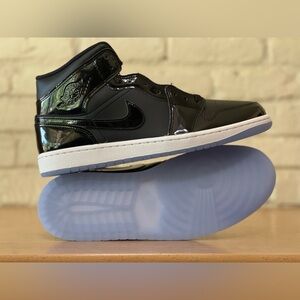 Nike Air Jordan 1 Mid SE Space Jam Black Dark Concord DV1308-004 Men's Size 11.5